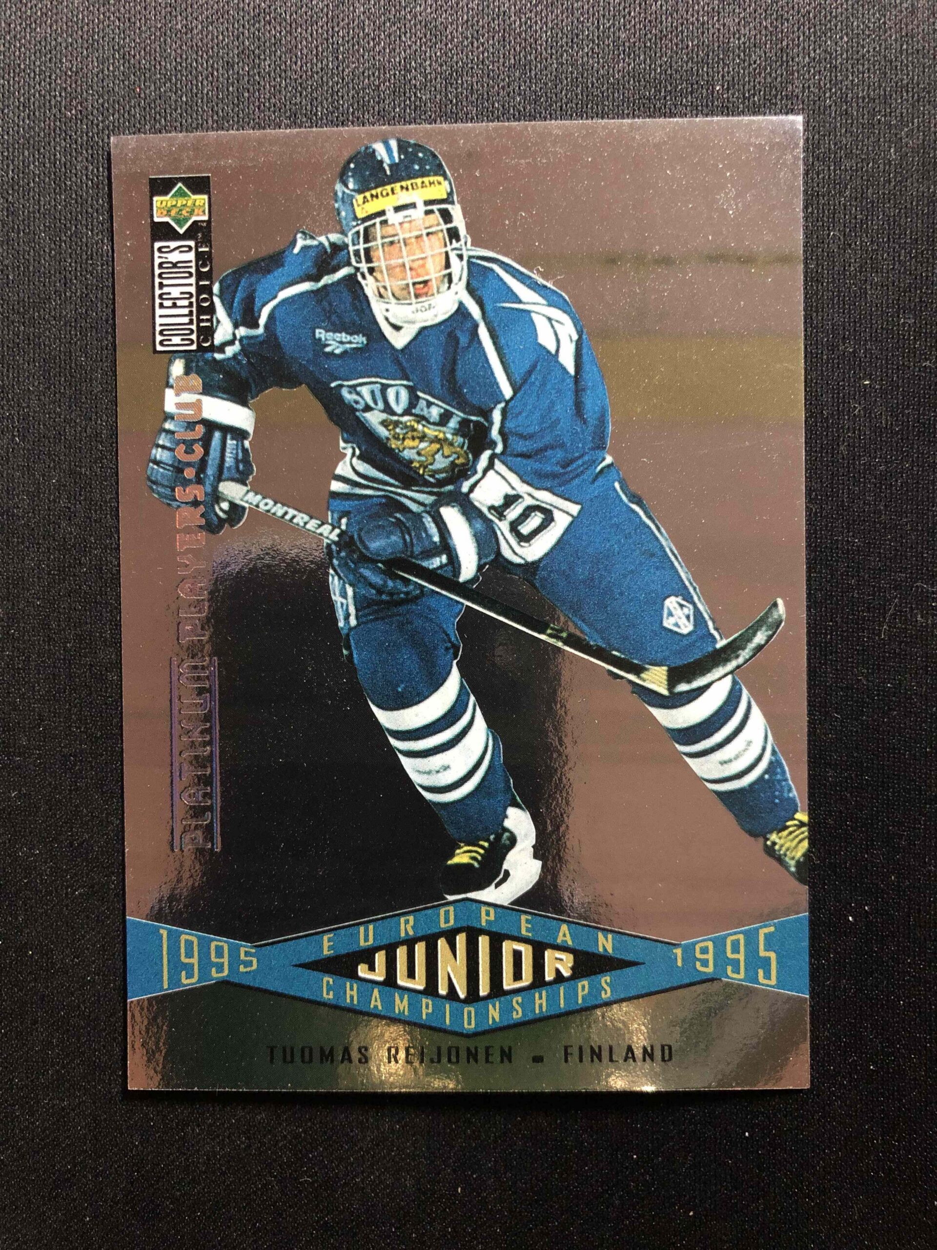 1995/1996 Upper Deck Collectors Choice Platinum Players Club 336 Tuomas Reijonen Paralel