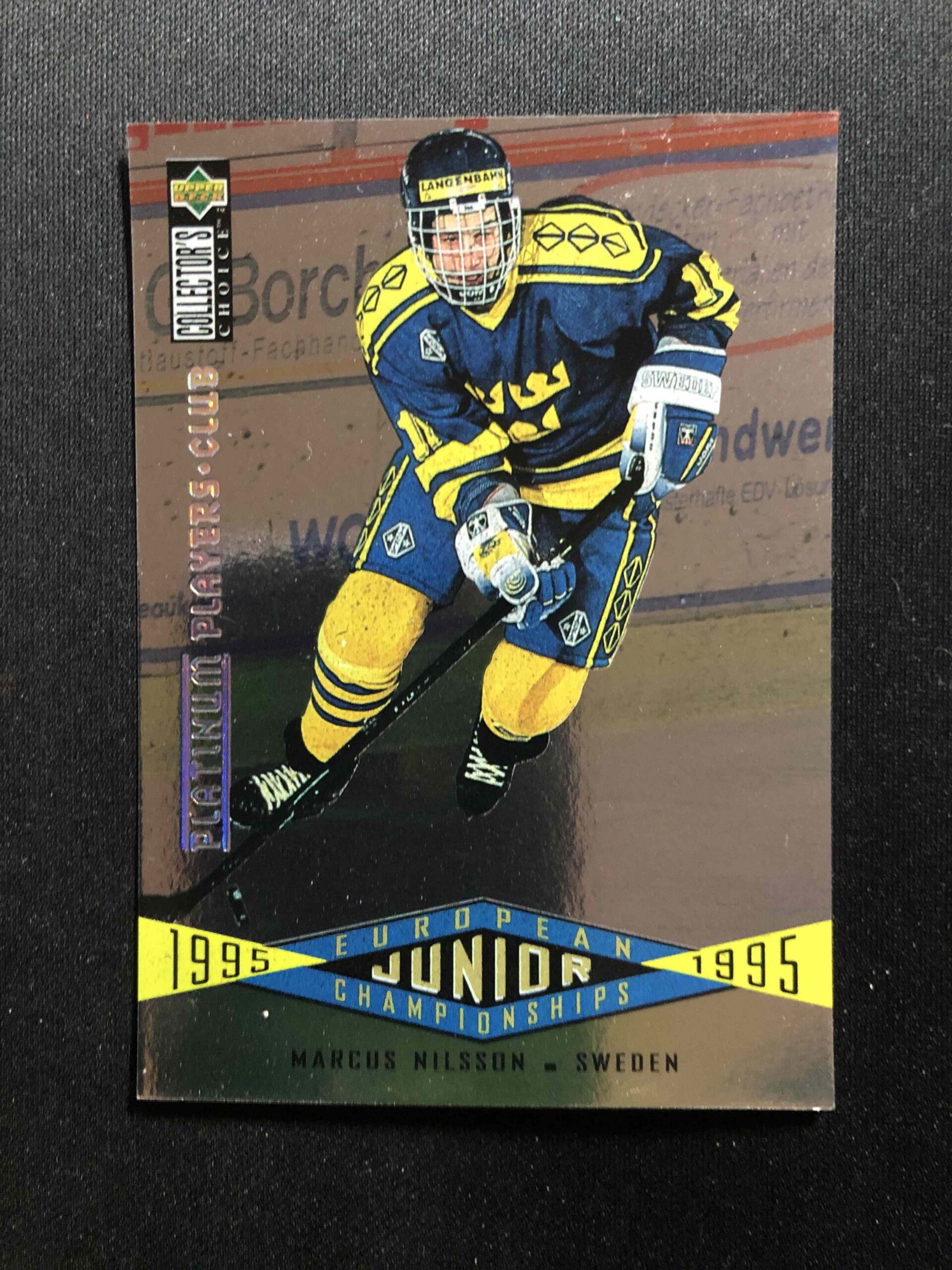 1995/1996 Upper Deck Collectors Choice Platinum Players Club 345 Marcus Nilson Paralel