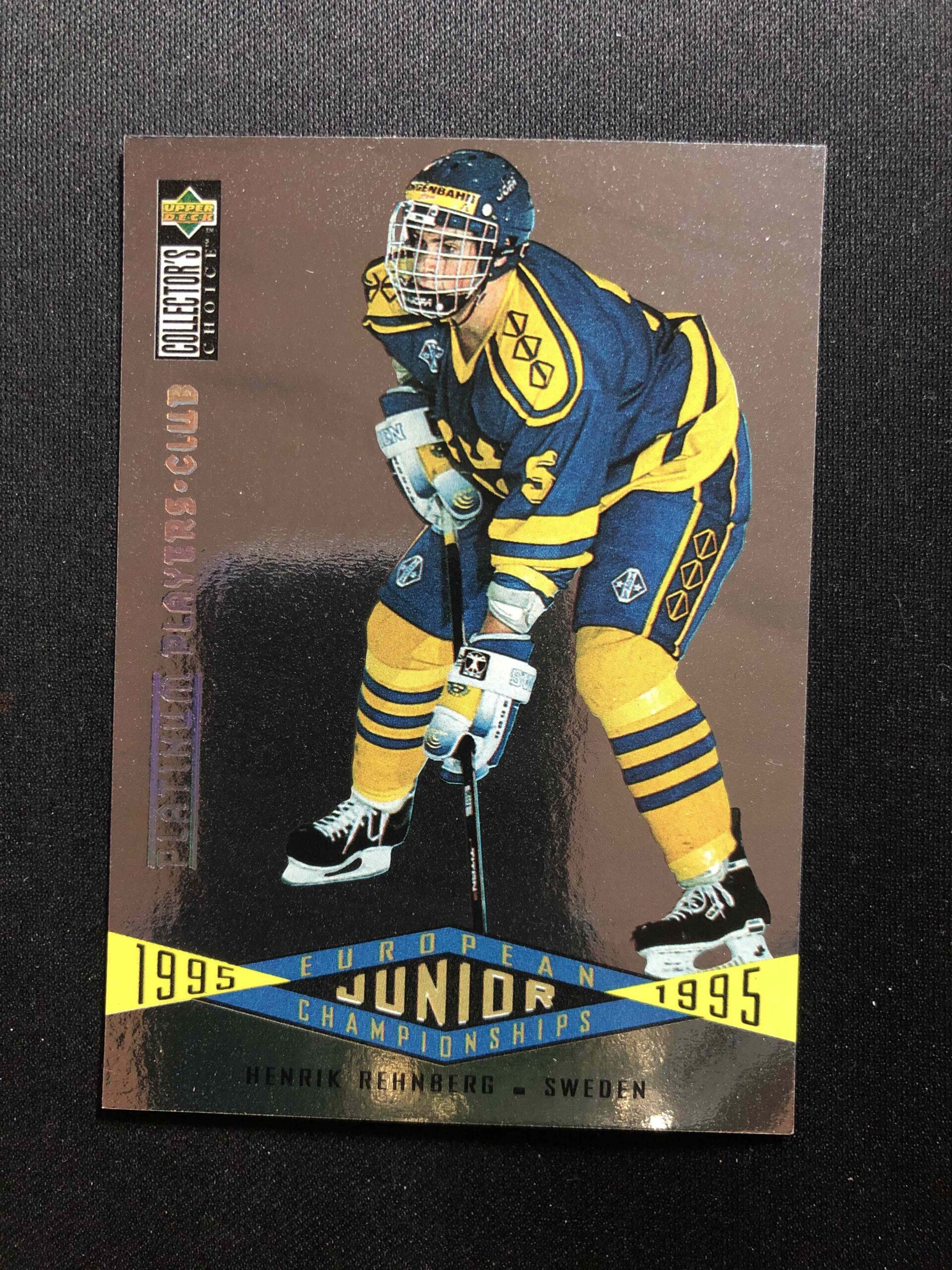 1995/1996 Upper Deck Collectors Choice Platinum Players Club 347 Henrik Rehnberg Paralel
