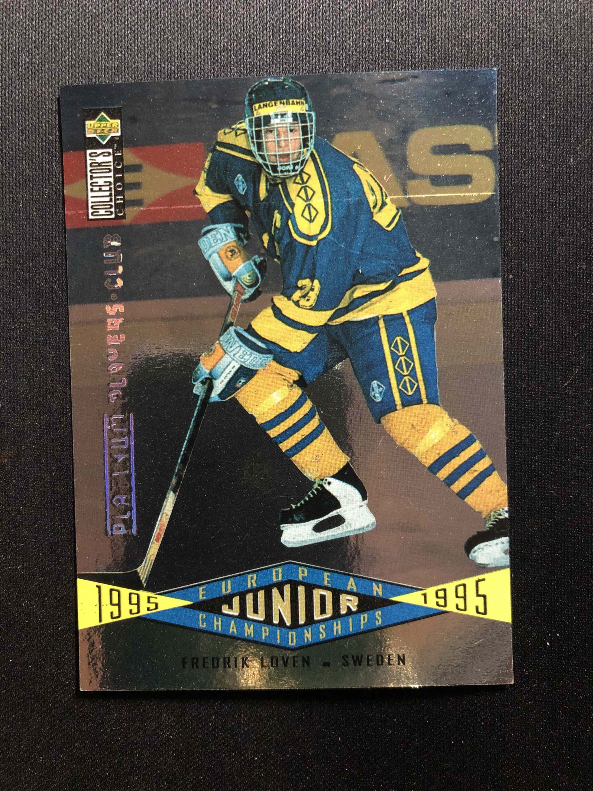 1995/1996 Upper Deck Collectors Choice Platinum Players Club 351 Fredrik Loven Paralel