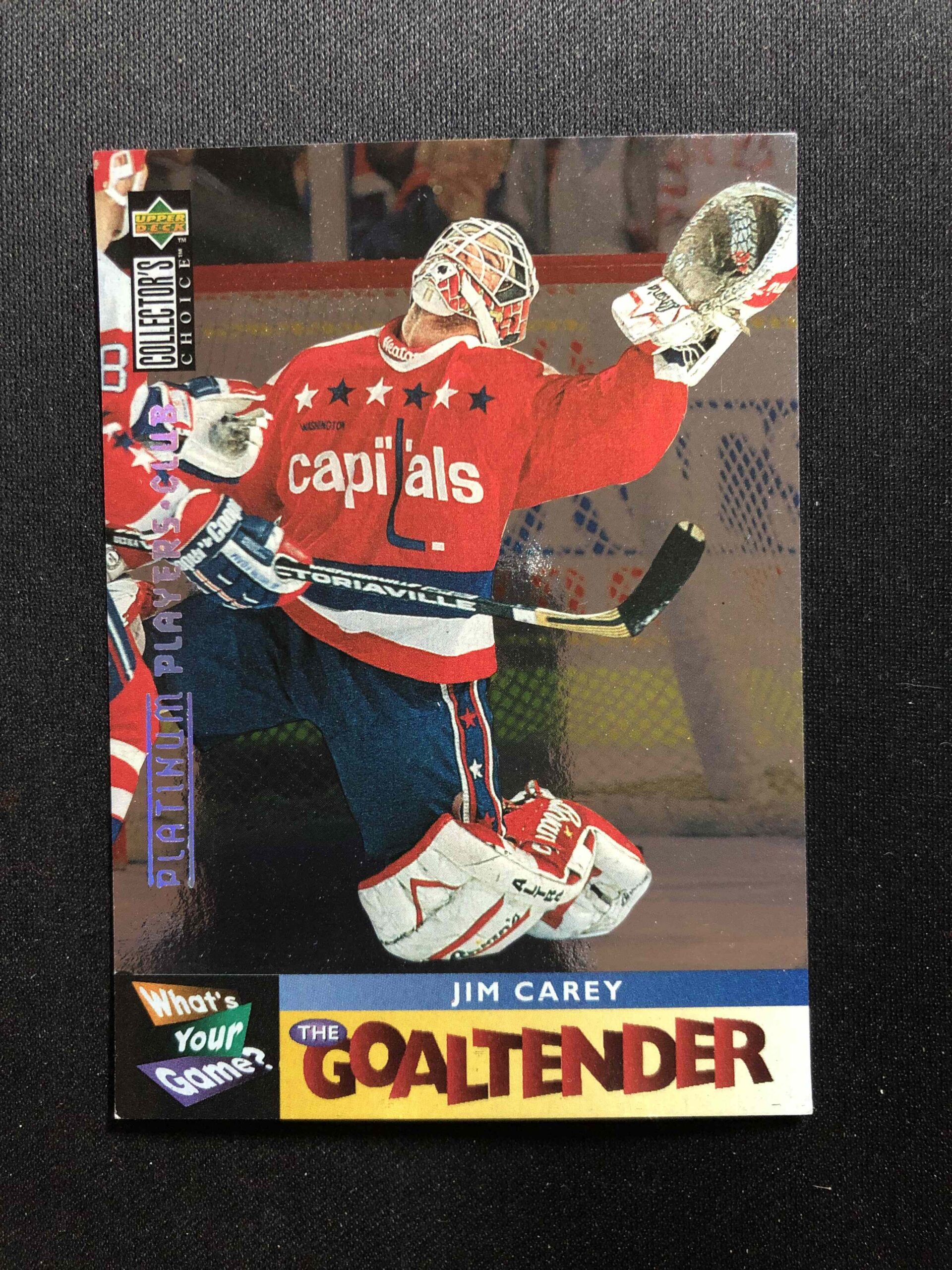 1995/1996 Upper Deck Collectors Choice Platinum Players Club 369 Jim Carey Paralel
