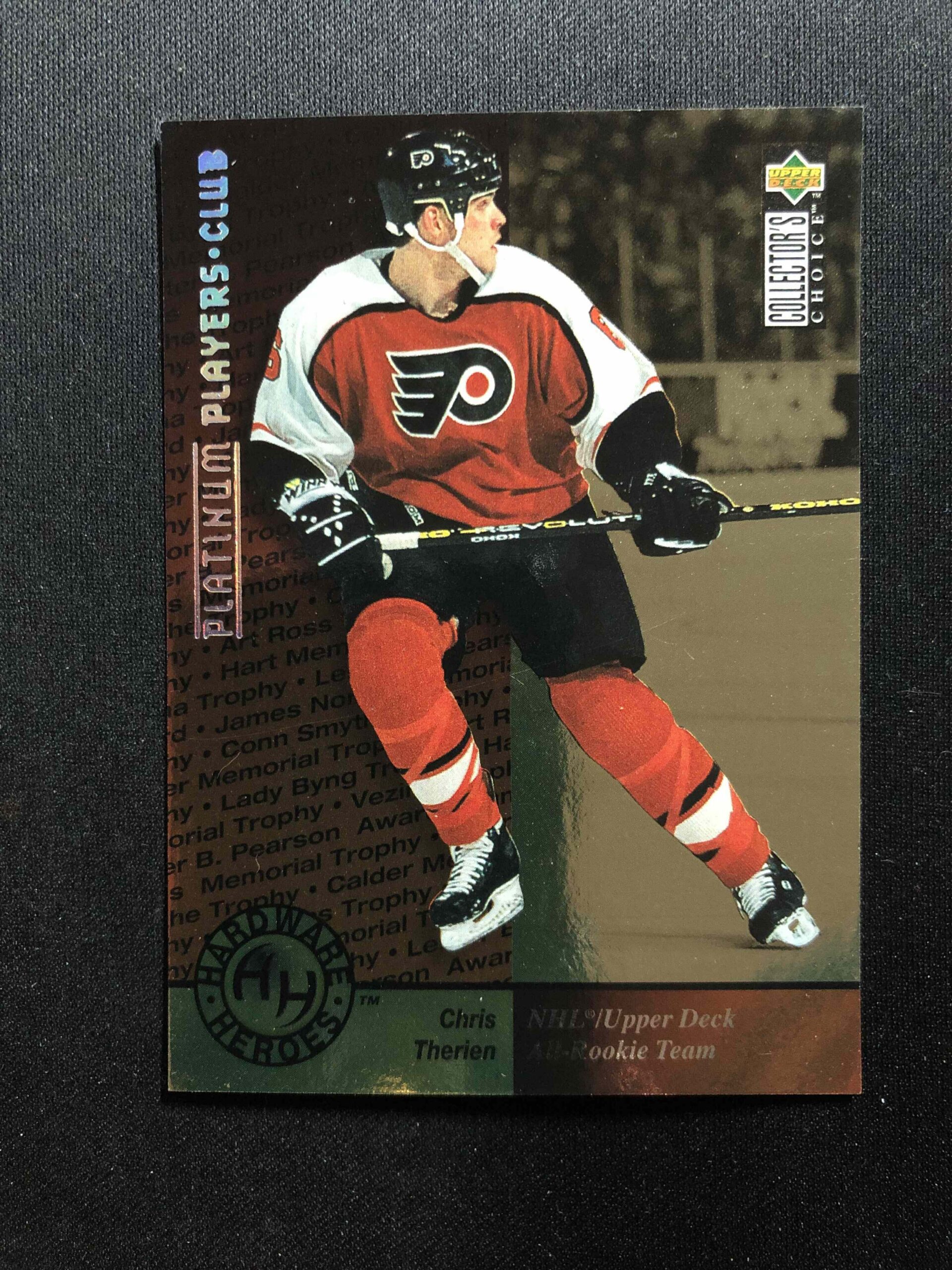 1995/1996 Upper Deck Collectors Choice Platinum Players Club 374 Chris Therien Paralel