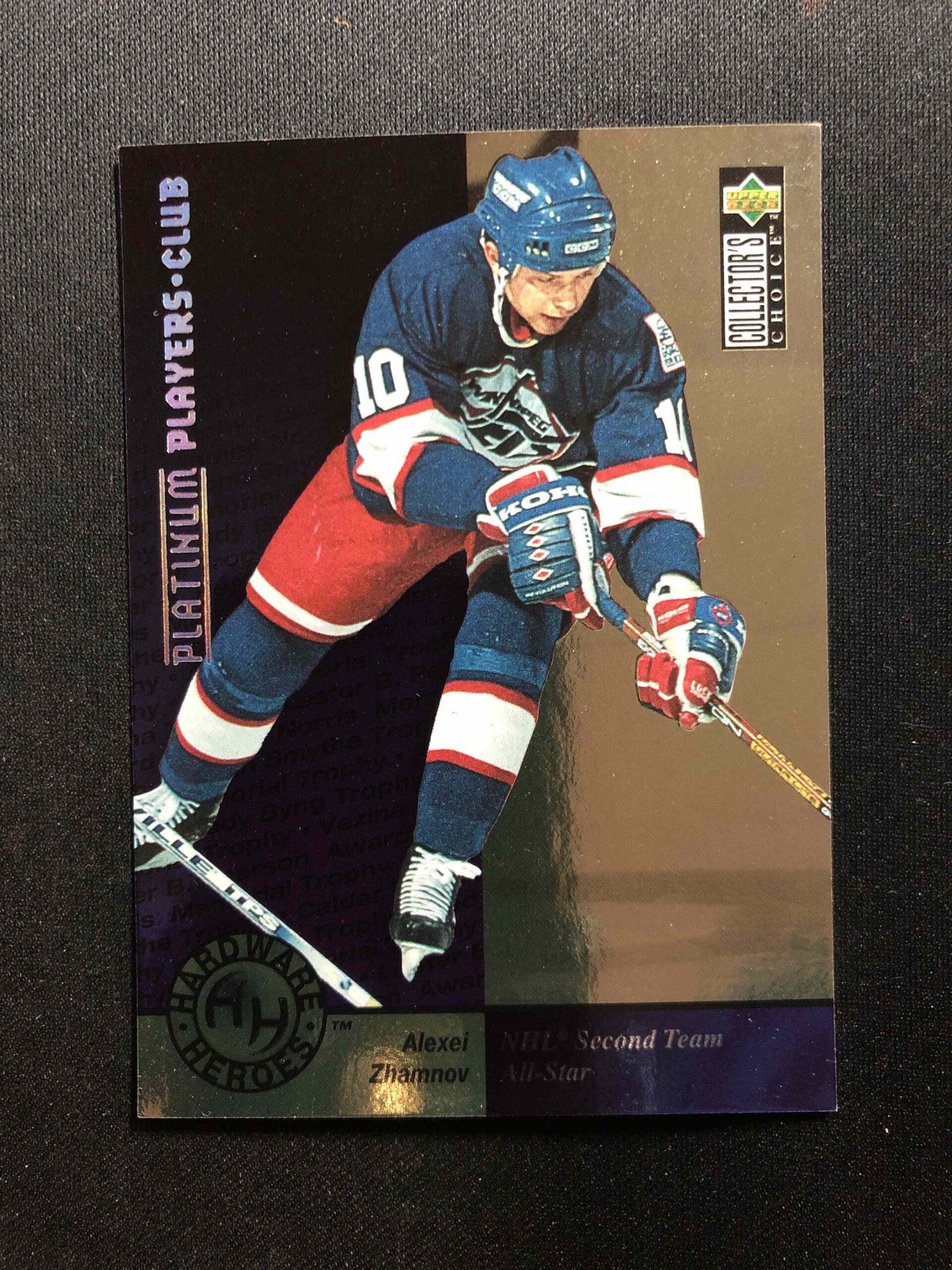 1995/1996 Upper Deck Collectors Choice Platinum Players Club 383 Alexei Zhamnov Paralel