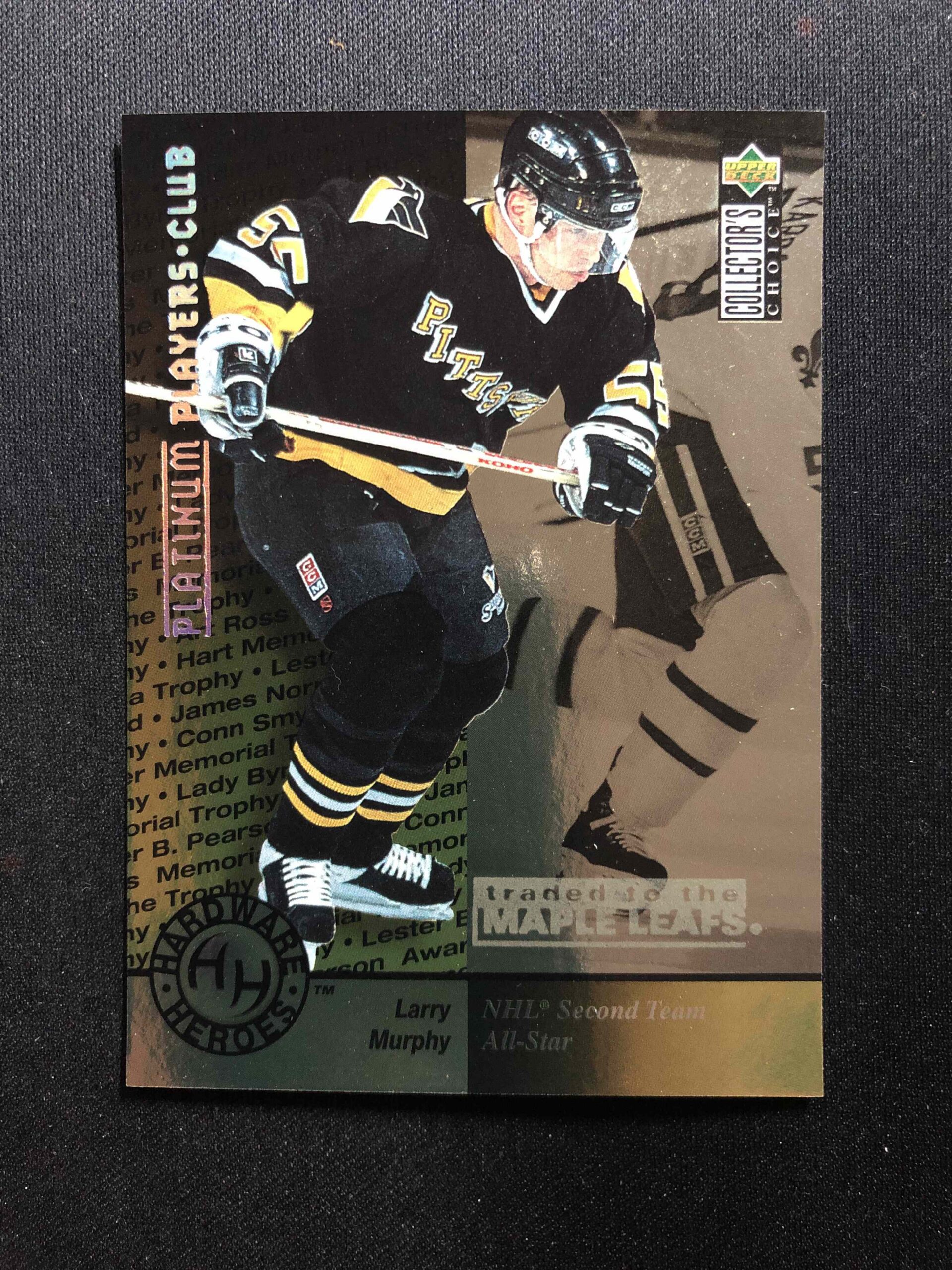 1995/1996 Upper Deck Collectors Choice Platinum Players Club 386 Larry Murphy Paralel