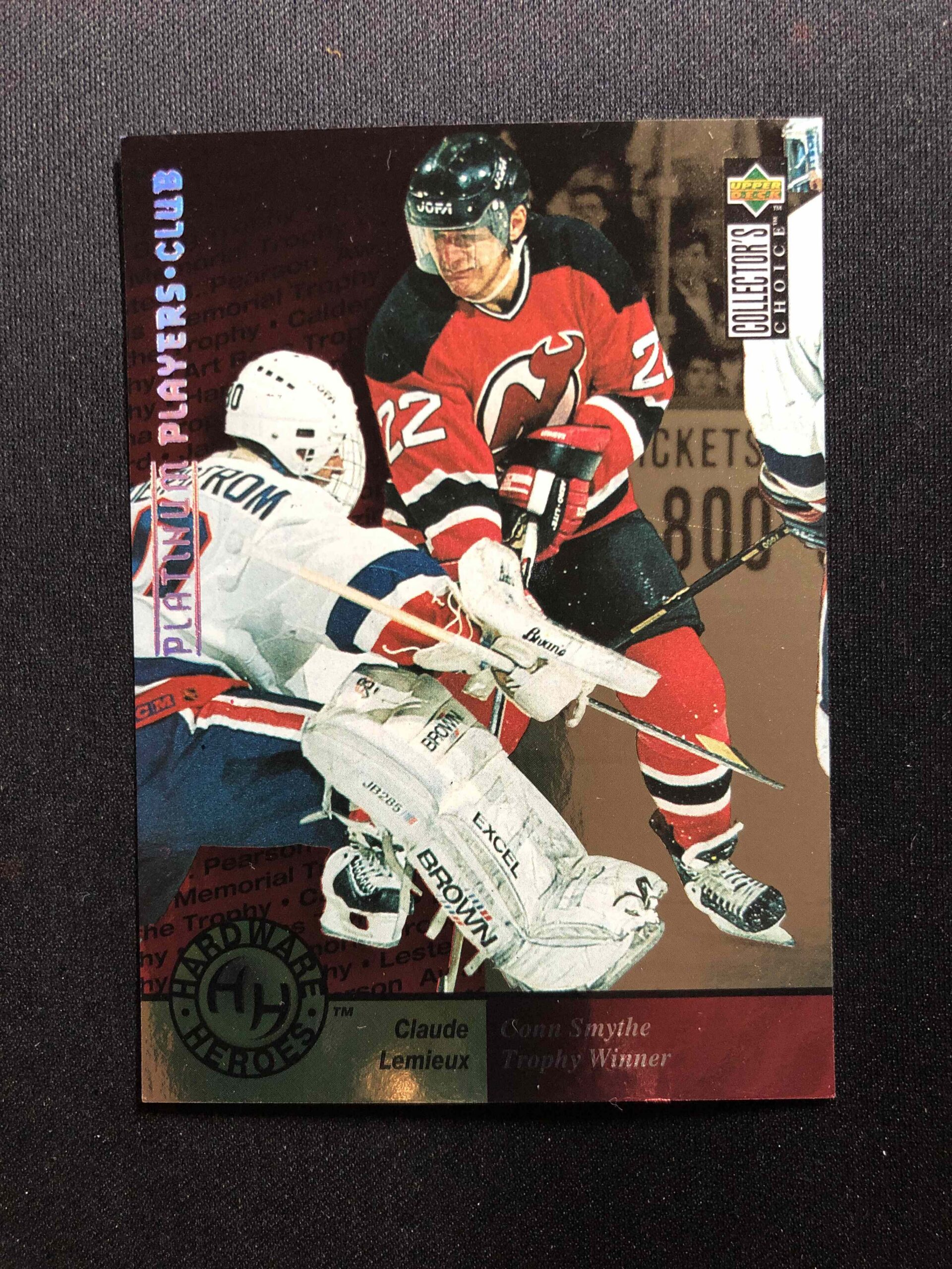 1995/1996 Upper Deck Collectors Choice Platinum Players Club 392 Claude Lemieux Paralel