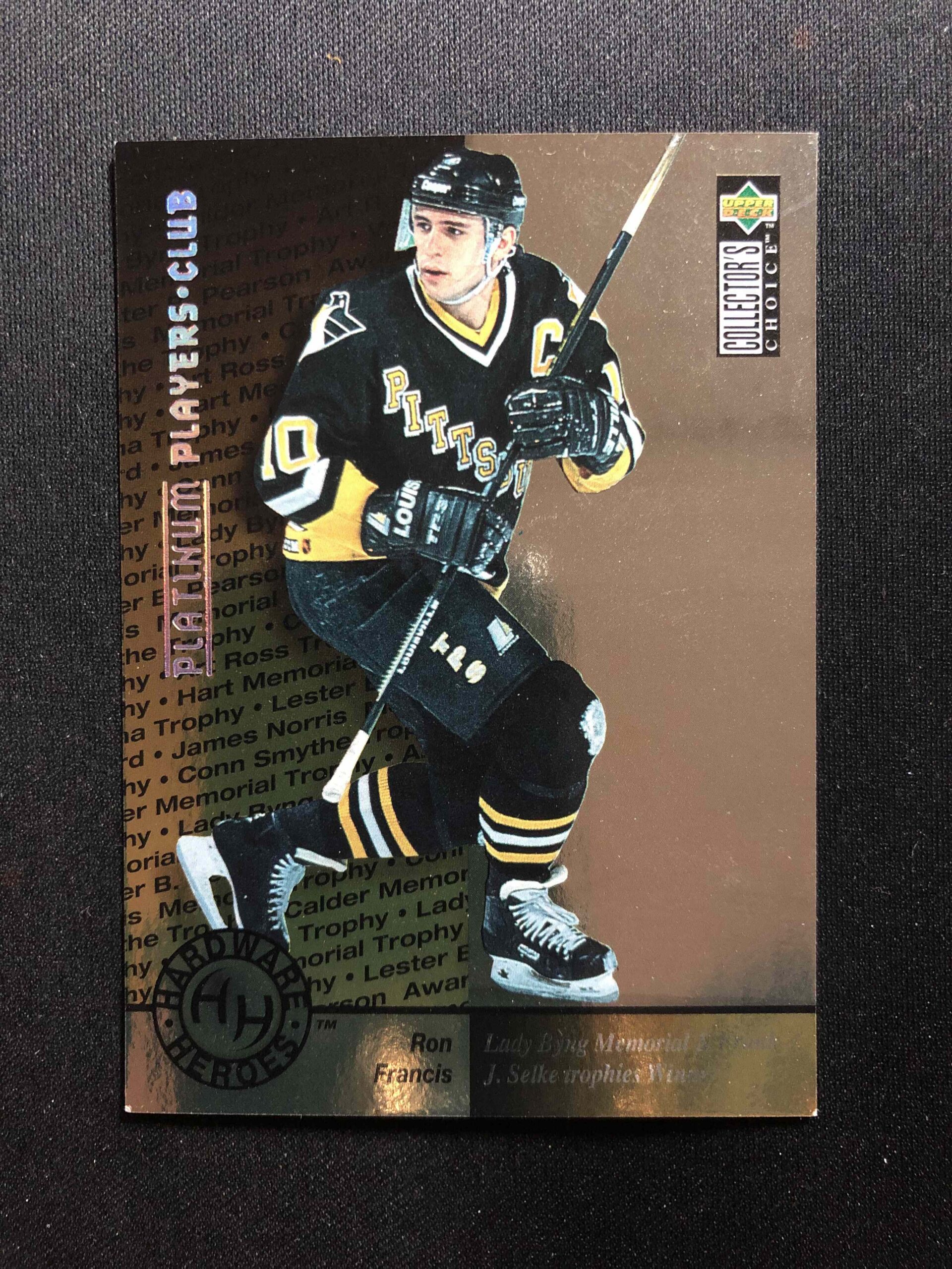 1995/1996 Upper Deck Collectors Choice Platinum Players Club 393 Ron Francis Paralel